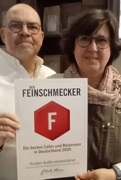 Norder Kaffeemanufaktur Auszeichnung Feinschmecker